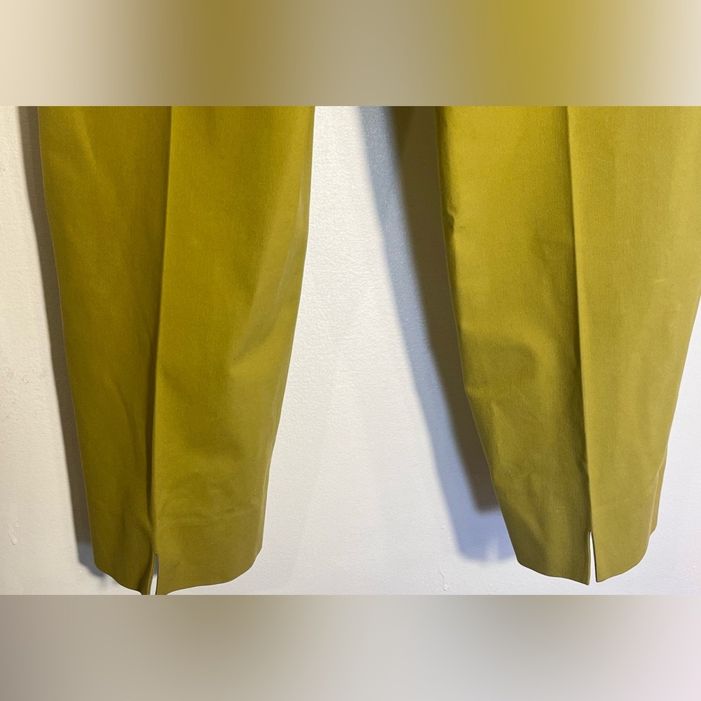 Piazza Sempione Audrey cotton Blend Cropped green Pants Size US8 - Picture 2 of 7